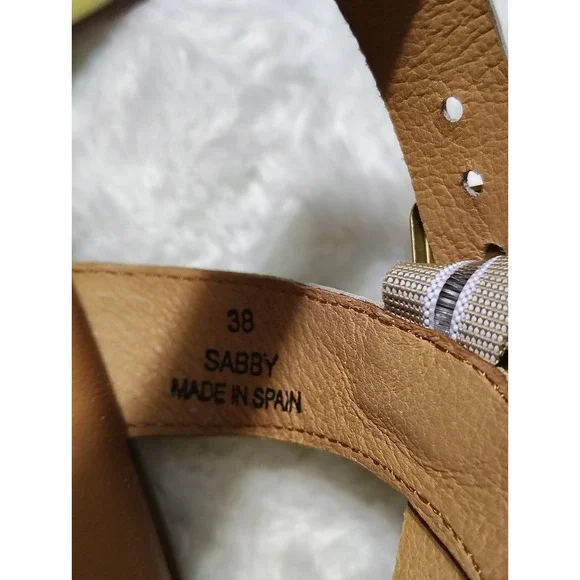 Miz Mooz Leather Fisherman Ankle Strap Sandals - Sabby Women's Sz US 7.5-8 EU 38 - Picture 7 of 8